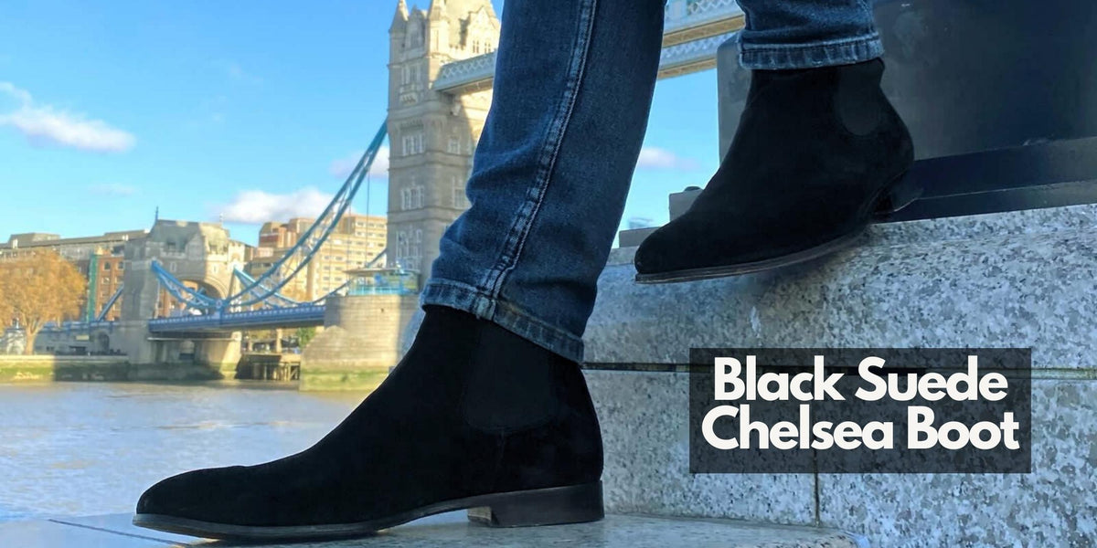 Chelsea Boot Black Suede, Thomas Bird