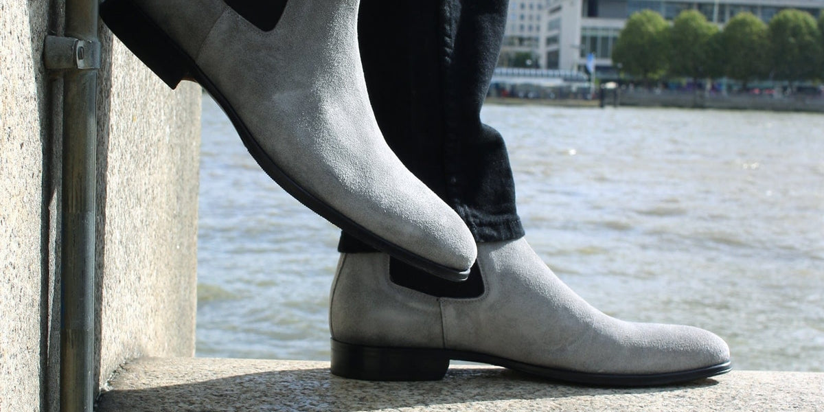 Chelsea Boot Black Suede, Thomas Bird