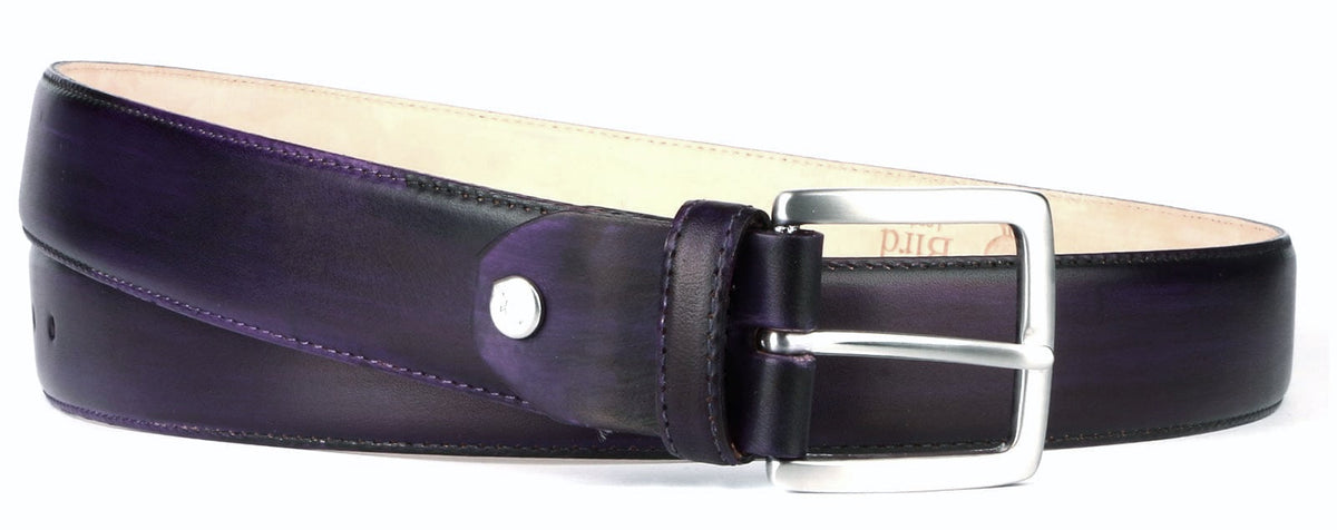 Leather Belt Aubergine/Eggplant | Thomas Bird | tblon.com