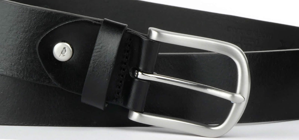 Casual Leather Belt Black | Thomas Bird | tblon.com