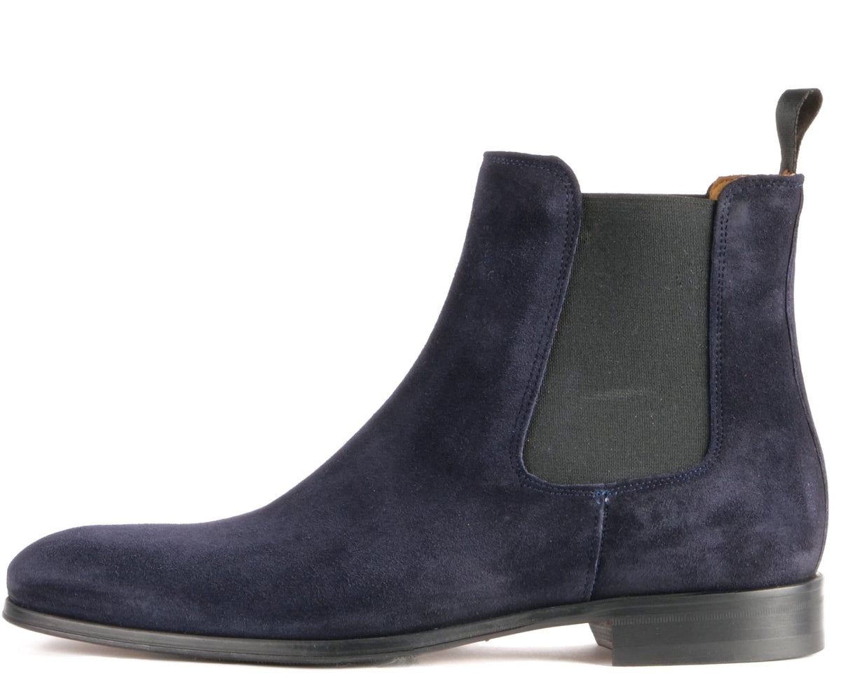 Chelsea Boot Navy Blue Suede Thomas Bird - Main Image