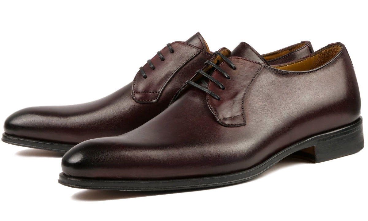 J SHOES Viceroy Red Suede Leather Blucher Oxford Shoes Red Oxford Shoes - Pershing | Consciously handcrafted in  main image 2