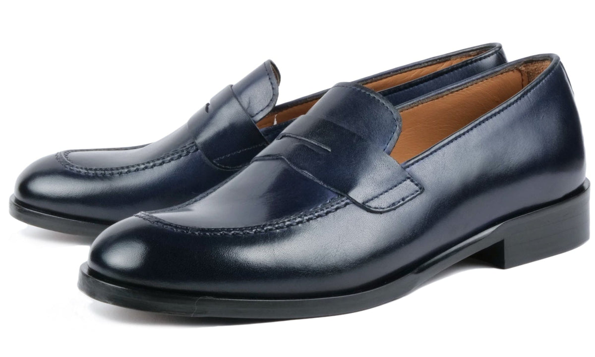 Patra Navy Loafers with Colorful Parrot Design Men main image 2