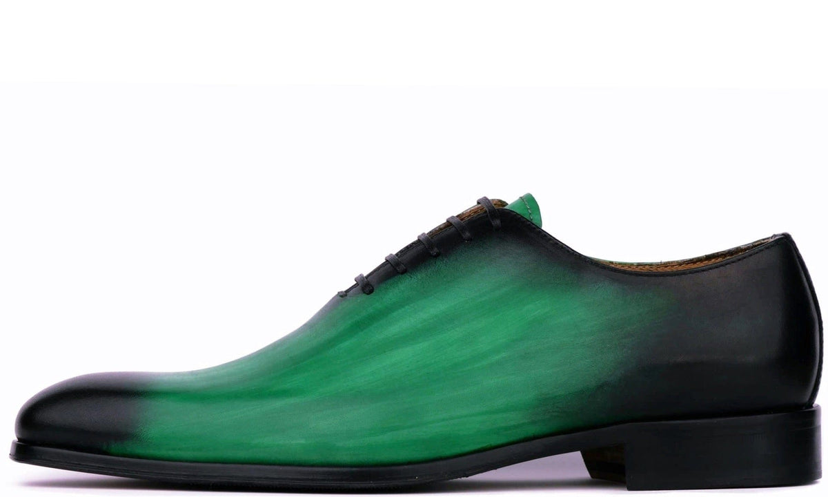 green emerald velvet dress Men Fashion Dress Shoes-3280 Black Green – Church suits for less main image 0