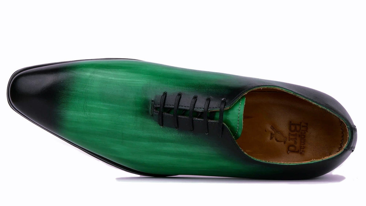 Wholecut Oxford Green Patina | Thomas Bird | tblon.com display picture 1