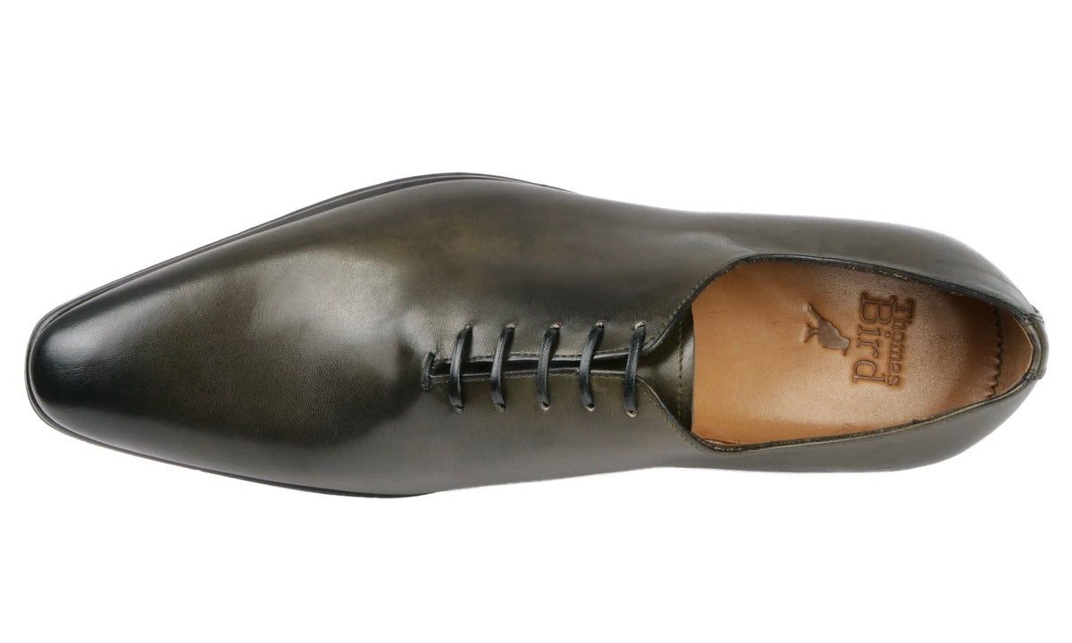 Wholecut Oxford Olive Green | Thomas Bird | tblon.com Wholecut Oxford Olive Green | Thomas Bird | tblon.com