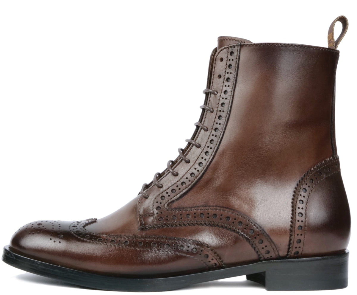 THOM BROWNE  無地 ブーツ ブラック エナメルタッセルベルト Thom Browne Classic Leather Wingtip Boots | Saks Fifth Avenue