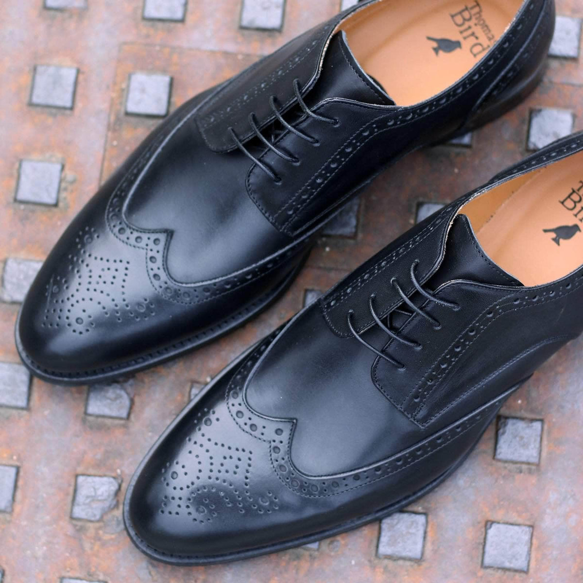 Classic LV Brogues Lace-Up Shoe-Black - Best Nigeria online shoe store