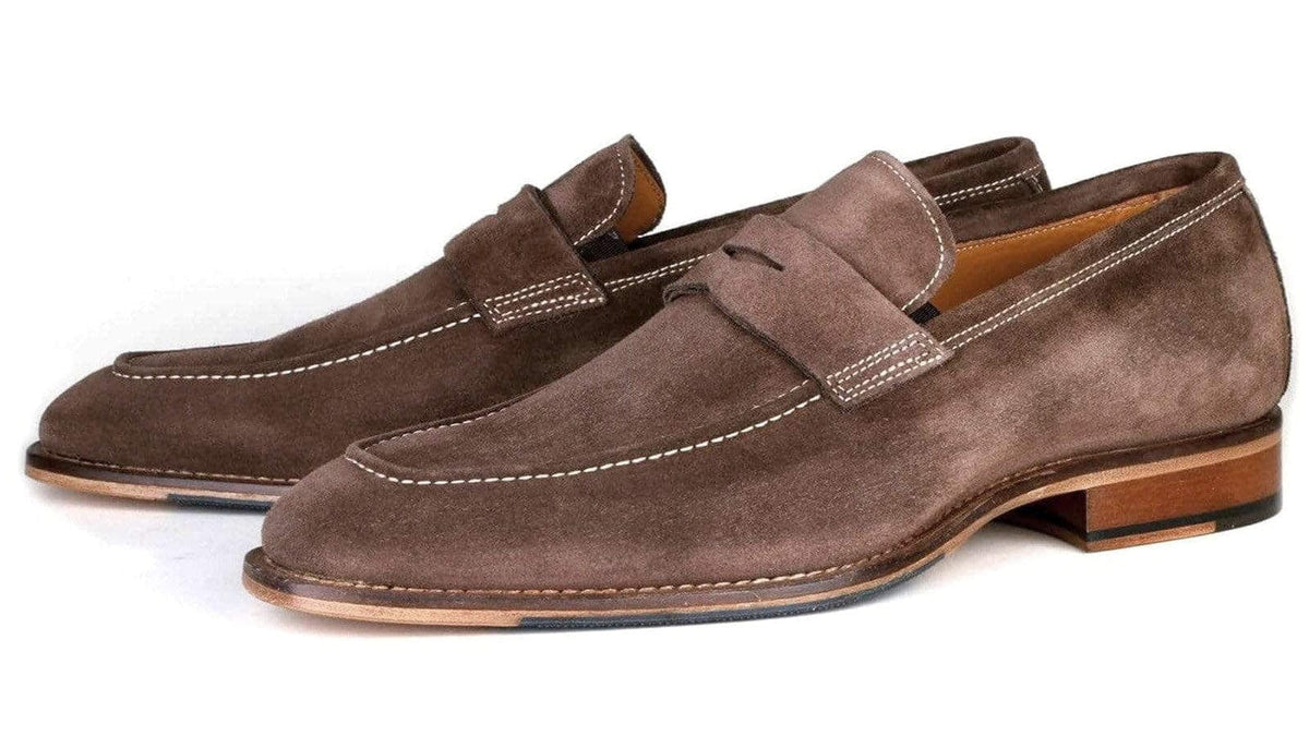 Penny Loafer Mocha Brown Suede | Thomas Bird | tblon.com Penny Loafer Mocha Brown Suede | Thomas Bird | tblon.com