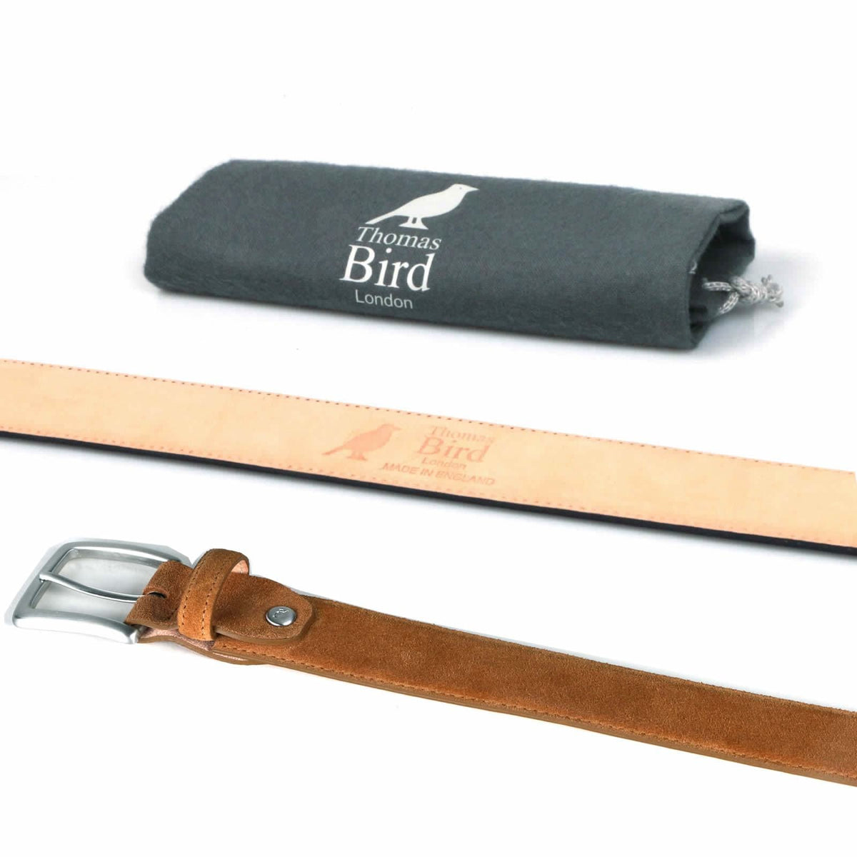 Suede Belt Tan, Thomas Bird