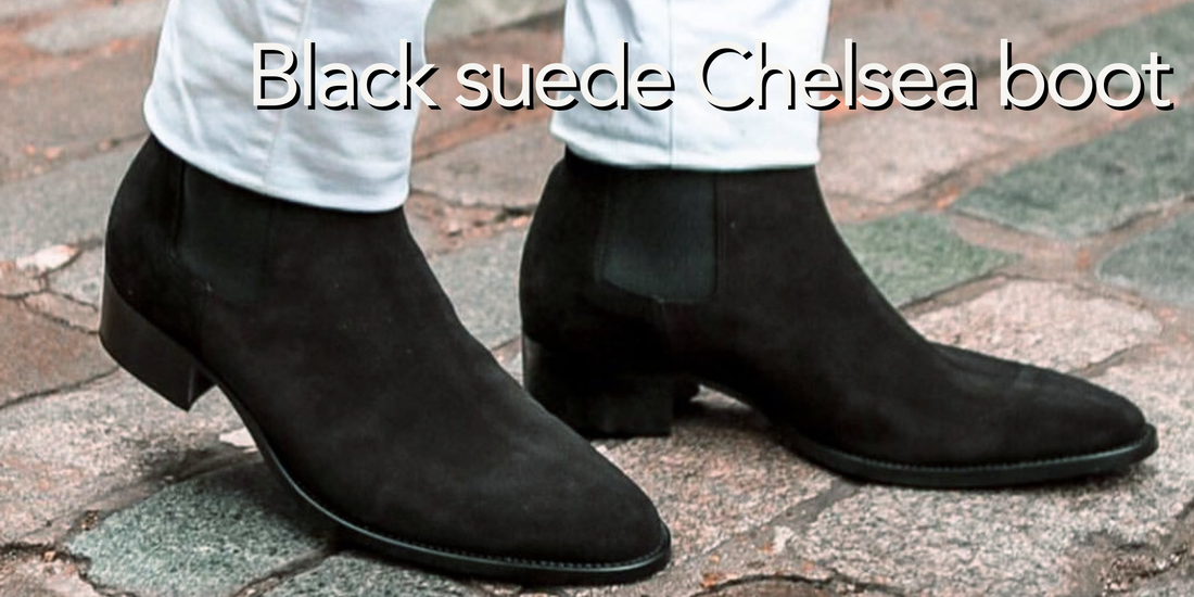 Black Suede Chelsea Boots