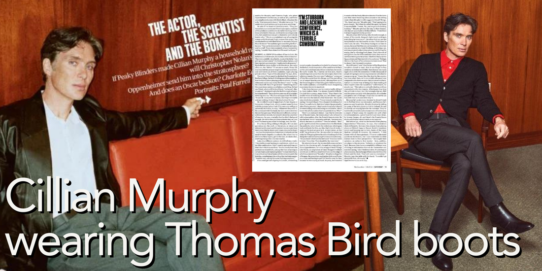 Cillian Murphy wears Thomas Bird boots at Oppenheimer premiere