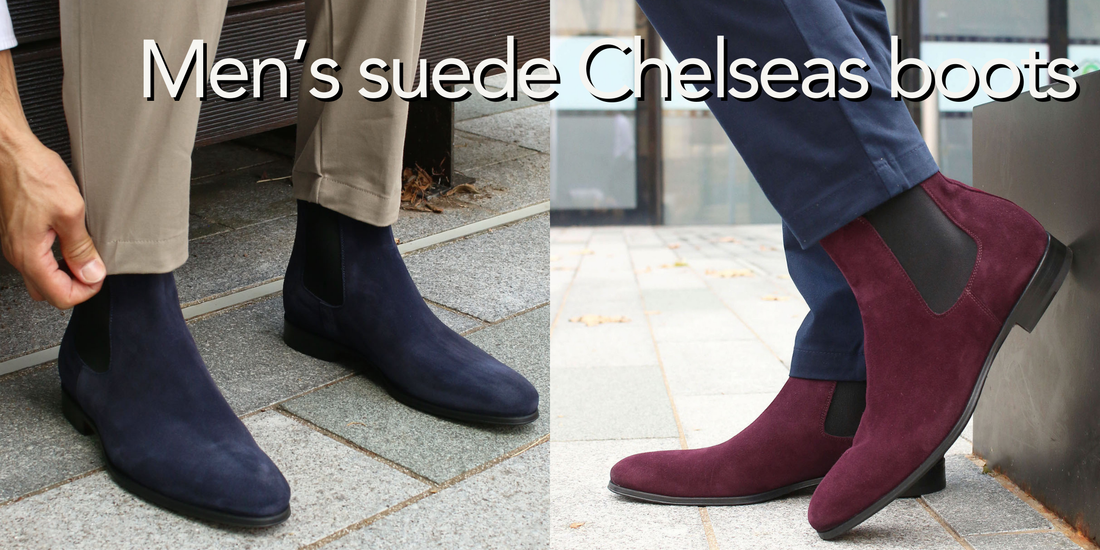 Mens suede chelsea boots