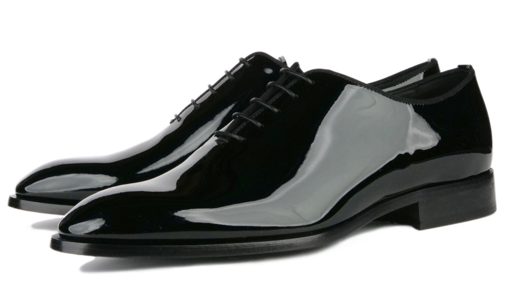Black Patent Leather Oxford Wholecut Formal Evening, US 13 Leather Black Patent Leather Oxford Wholecut Formal Evening, US 13 Leather