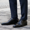Eton Cap Toe Oxford Black Vibram Sole