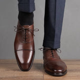 Eton Cap Toe Oxford Brown Vibram Sole