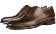 Eton Cap Toe Oxford Brown Vibram Sole