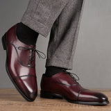 Eton Cap Toe Oxford Oxblood Vibram Sole