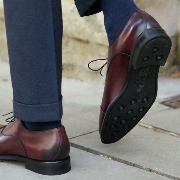Eton Cap Toe Oxford Oxblood Vibram Sole