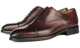 Eton Cap Toe Oxford Oxblood Vibram Sole
