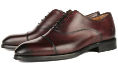 Eton Cap Toe Oxford Oxblood Vibram Sole