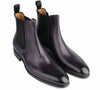 Stirling Brogue Chelsea Boot Aubergine
