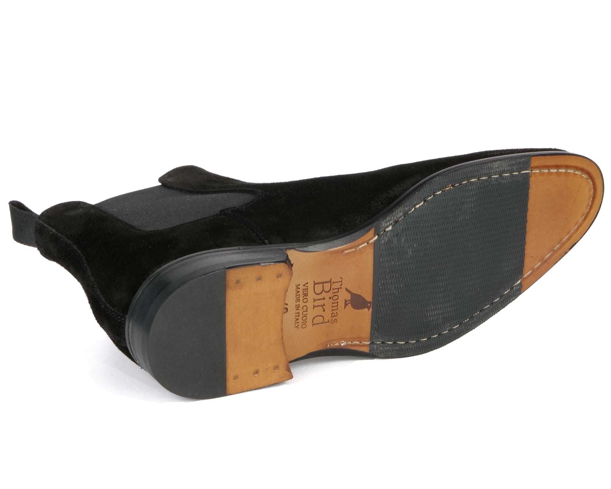 Bot Chelaa Chelsea Boot Black Suede & Thomas Bird & tblon.com