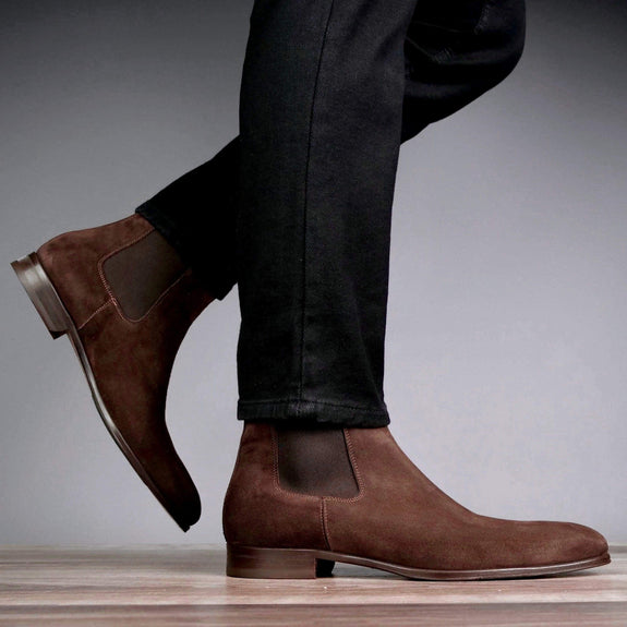 Chelsea Boot Dark Brown Suede & Thomas Bird & tblon.com