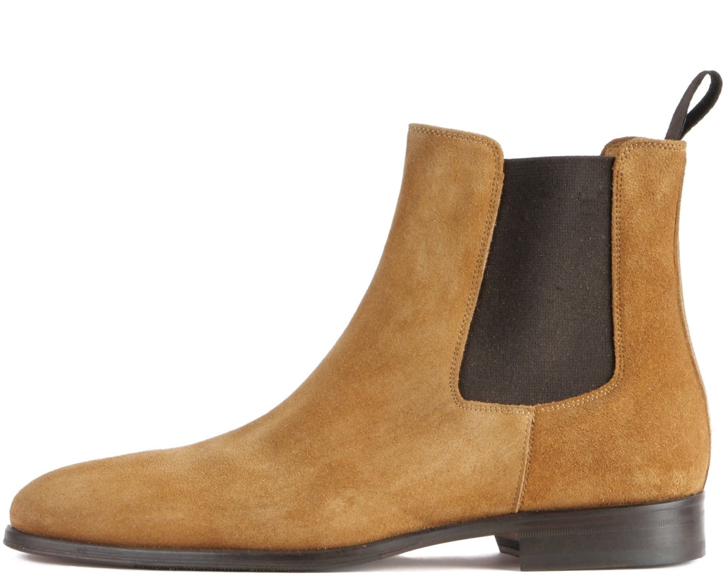 tobacco suede chelsea boots Leather Leather Chelsea Chelsea Boot Womens Women's Tobacco Suede Elastic insert Toe Shape ButterScotch Boots - Clubman Chelsea