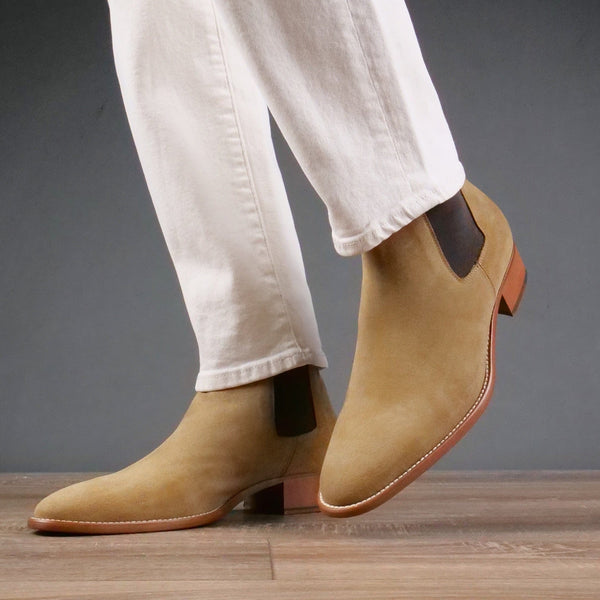 Manhattan Chelsea Boot Tan Suede