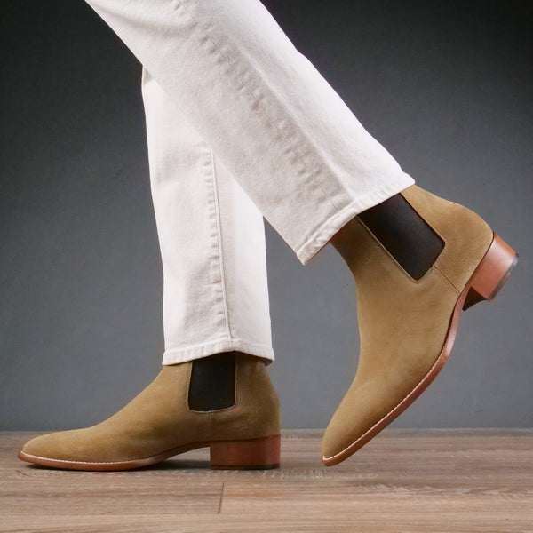 Manhattan Chelsea Boot Tan Suede