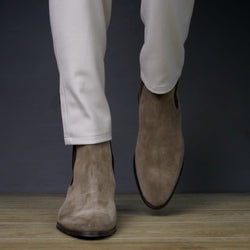 Eastwood Chelsea Boot Taupe Brown Suede