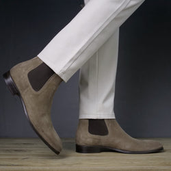 Eastwood Chelsea Boot Taupe Brown Suede