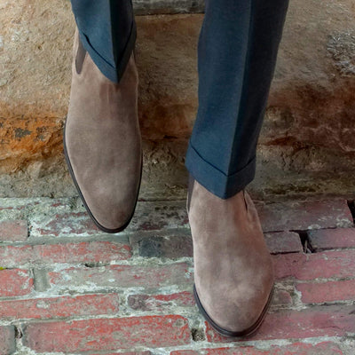Eastwood Chelsea Boot Taupe Brown Suede