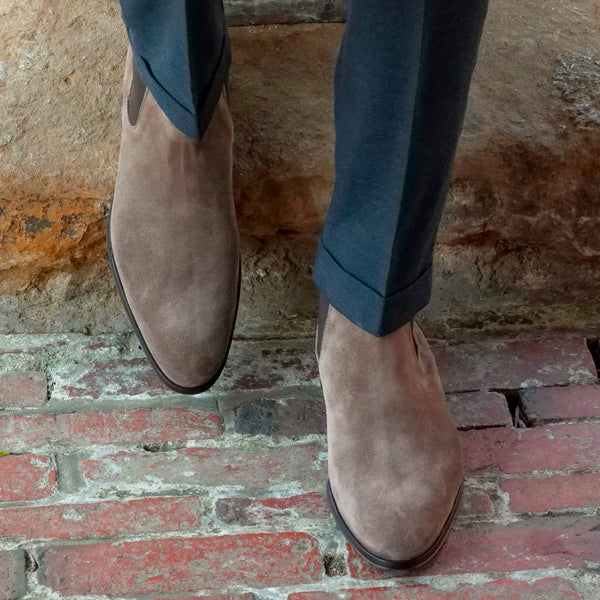 Eastwood Chelsea Boot Taupe Brown Suede