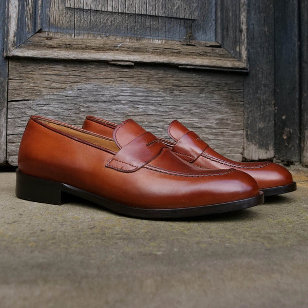 Roma Penny Loafer Chestnut