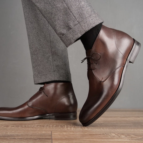Hamilton Chukka Boot Brown Vibram Sole
