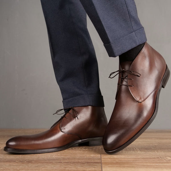 Hamilton Chukka Boot Brown Vibram Sole