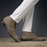 Hamilton Chukka Boot Taupe Brown Suede