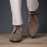 Hamilton Chukka Boot Taupe Brown Suede