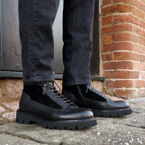 Lewis Combat Lace Boot Black