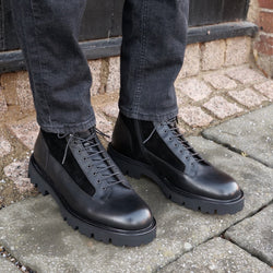 Lewis Combat Lace Boot Black