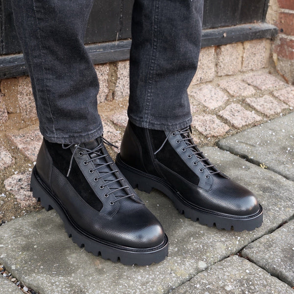 Lewis Combat Lace Boot Black