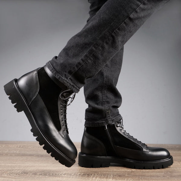 Lewis Combat Lace Boot Black