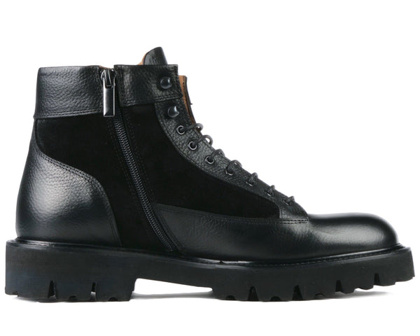 Lewis Combat Lace Boot Black