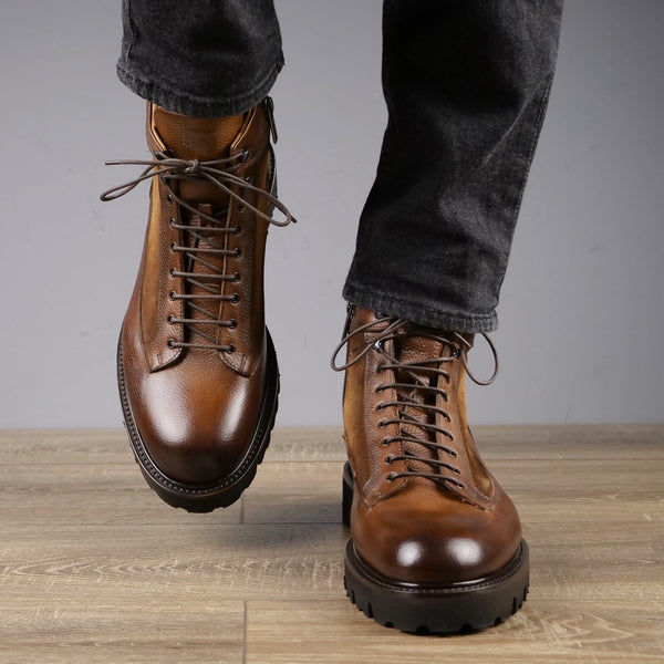 Lewis Combat Lace Boot Tan