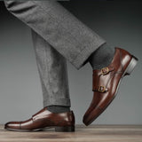 Bourne Monk Strap Brown SB