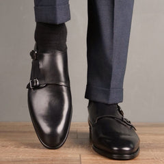 Ashcroft Monk Strap Black