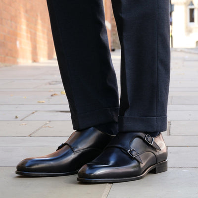 Ashcroft Monk Strap Black