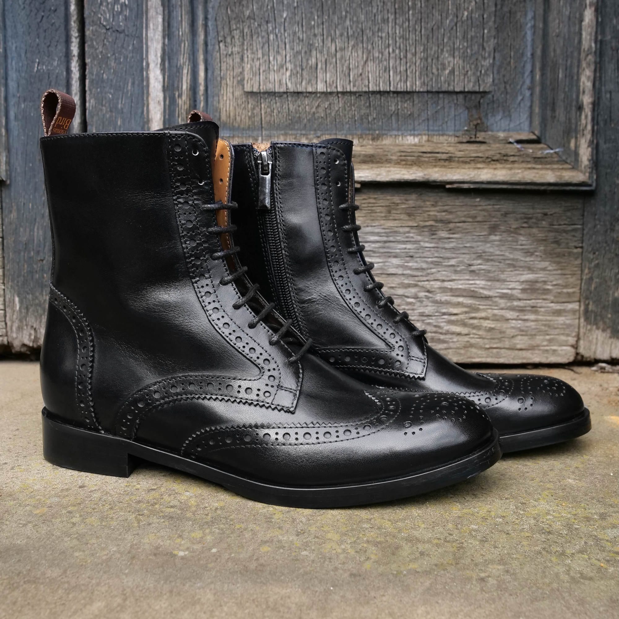 Wingtip Brogue Boot Black & Thomas Bird & tblon.com